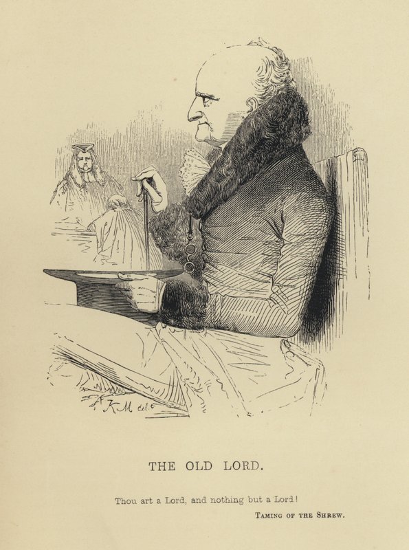 Kenny Meadows: The Old Lord (gravering) af Joseph Kenny (after) Meadows