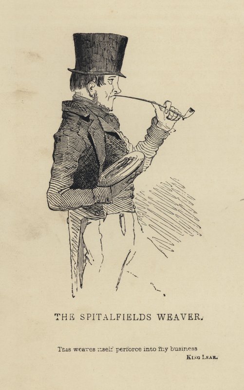 Kenny Meadows: The Spitalfields Weaver (gravering) af Joseph Kenny (after) Meadows