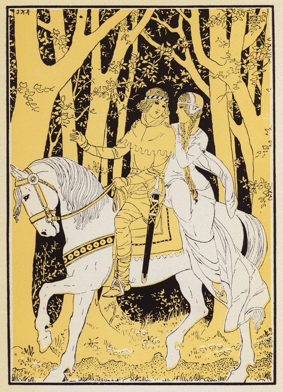Aucassin et Nicolette (farvelitografi) af Joseph Kuhn Regnier