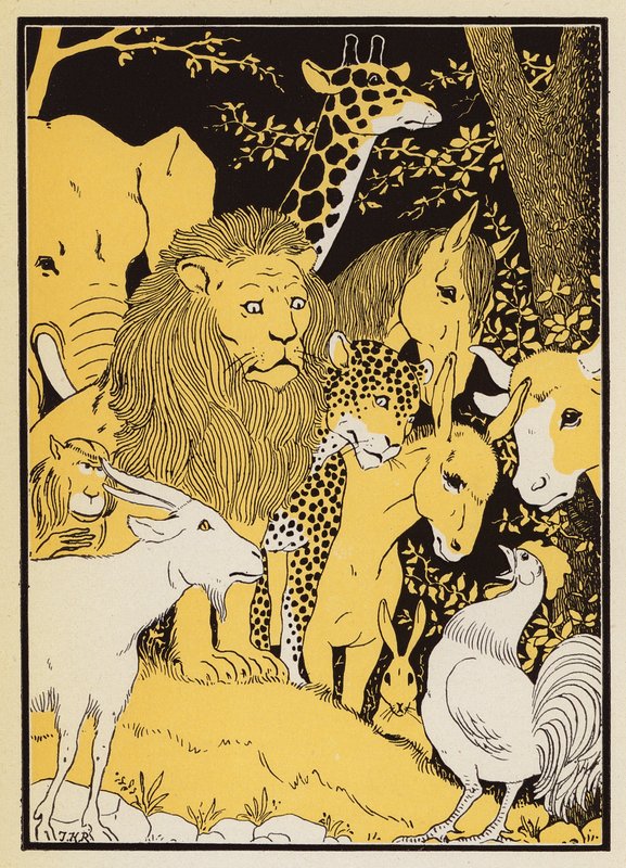 Le Proces de Renart (farvelitografi) af Joseph Kuhn Regnier