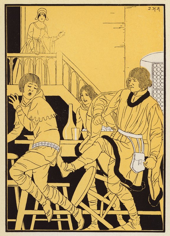 Le Pauvre Clerc (farvelitografi) af Joseph Kuhn Regnier