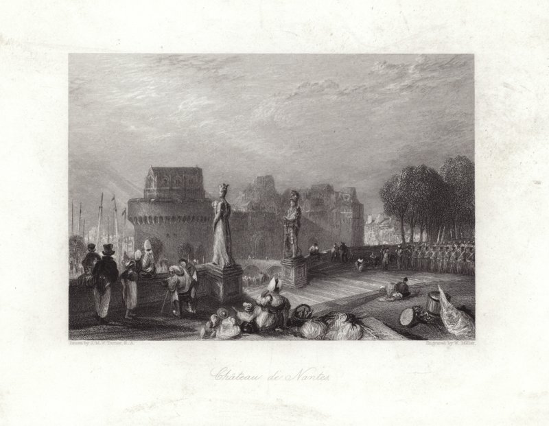 Chateau de Nantes af Joseph Mallord William Turner