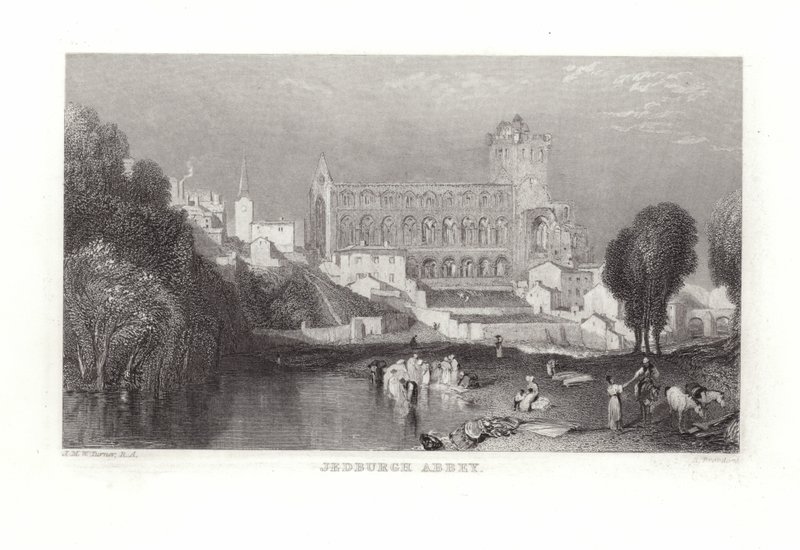 Jedburgh Abbey af Joseph Mallord William Turner