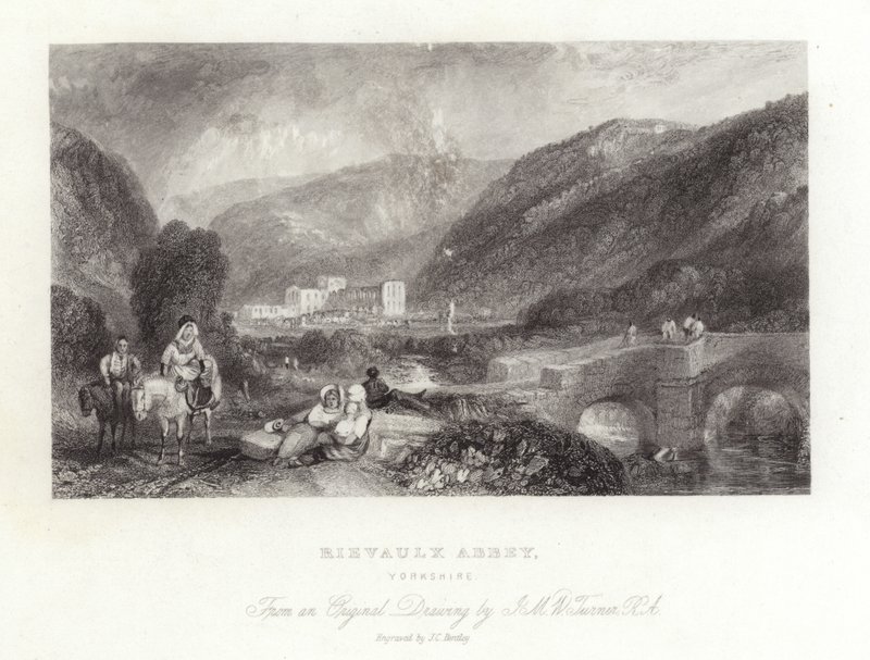 Rievaulx Abbey i Yorkshire af Joseph Mallord William Turner