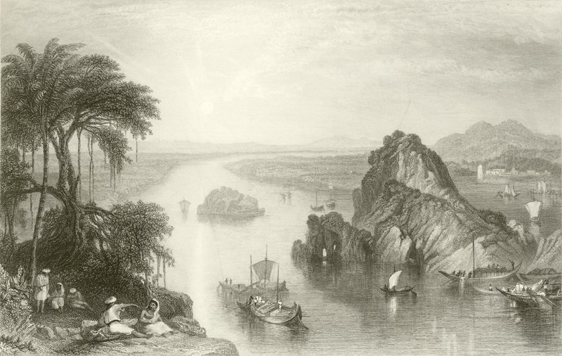 Scene ved Colgong på Ganges af Joseph Mallord William Turner