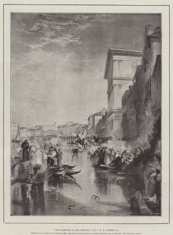 Adriaterhavets ægteskab af Joseph Mallord William Turner