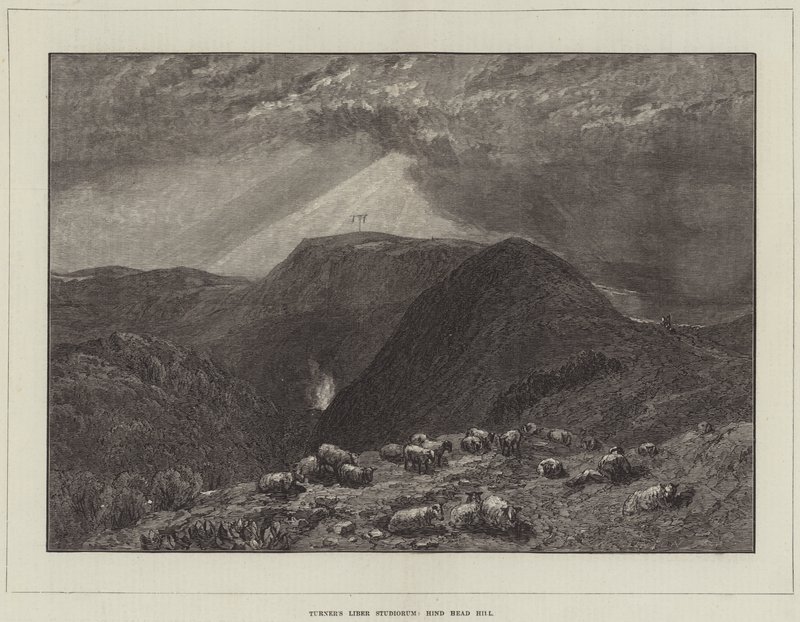 Turners Liber Studiorum, Hind Head Hill af Joseph Mallord William Turner