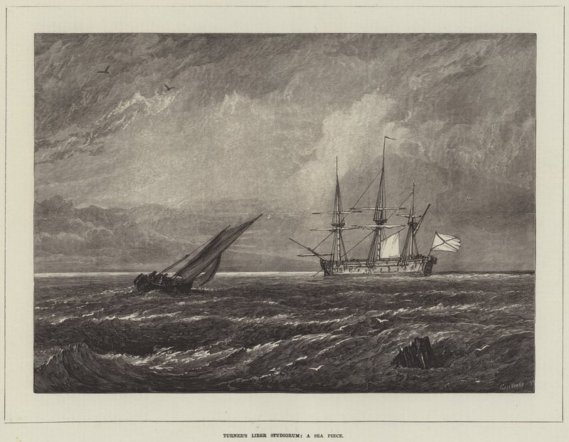 Turners Liber Studiorum, et havstykke af Joseph Mallord William Turner