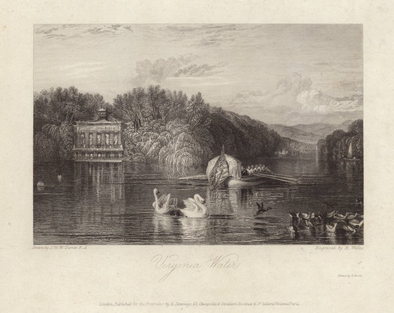 Virginia Water af Joseph Mallord William Turner