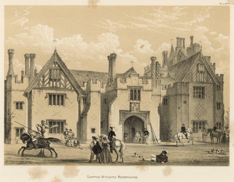 Compton Wynyates, Warwickshire af Joseph Nash