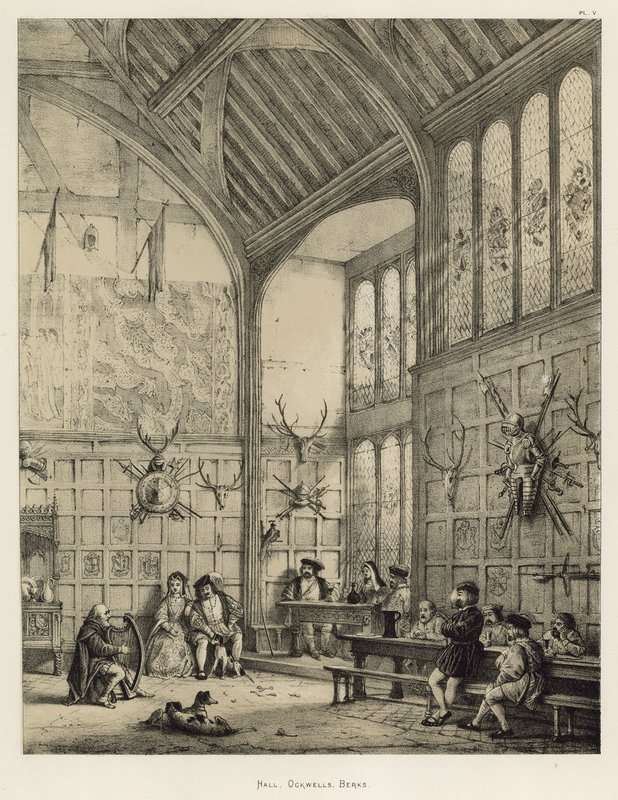 Hall, Ockwells, Berks af Joseph Nash
