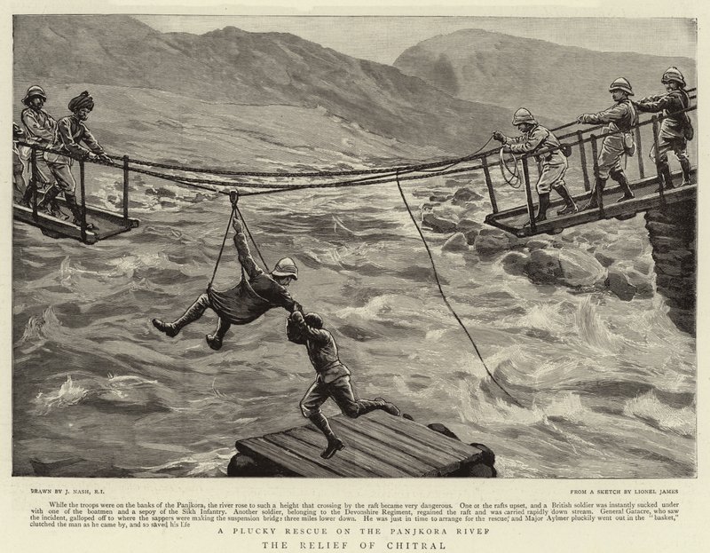 Relief af Chitral af Joseph Nash
