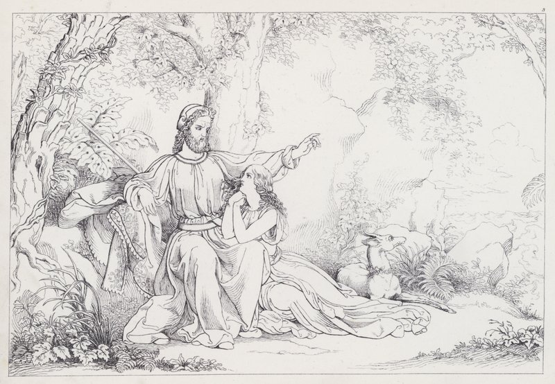 Shakespeares Stormen, 1. akt, scene 2 af Joseph Noel after Paton