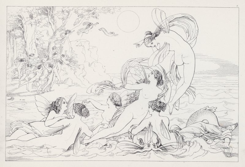 Shakespeares Stormen, 1. akt, scene 2 af Joseph Noel after Paton