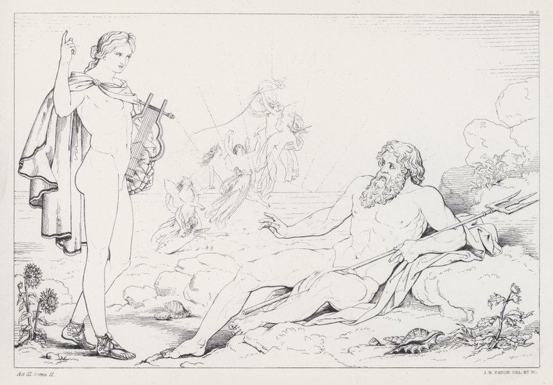Shelleys Prometheus Unbound, Act III, Scene 2 af Joseph Noel after Paton