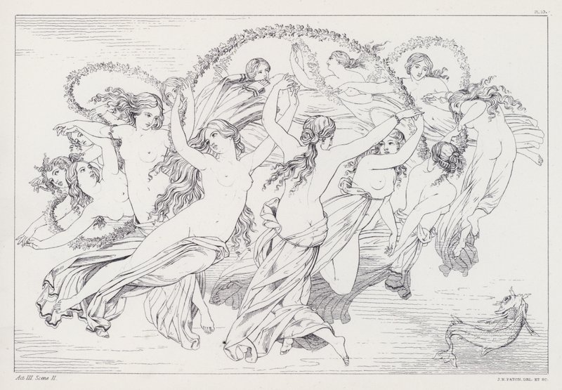 Shelleys Prometheus Unbound, Act III, Scene 2 af Joseph Noel after Paton