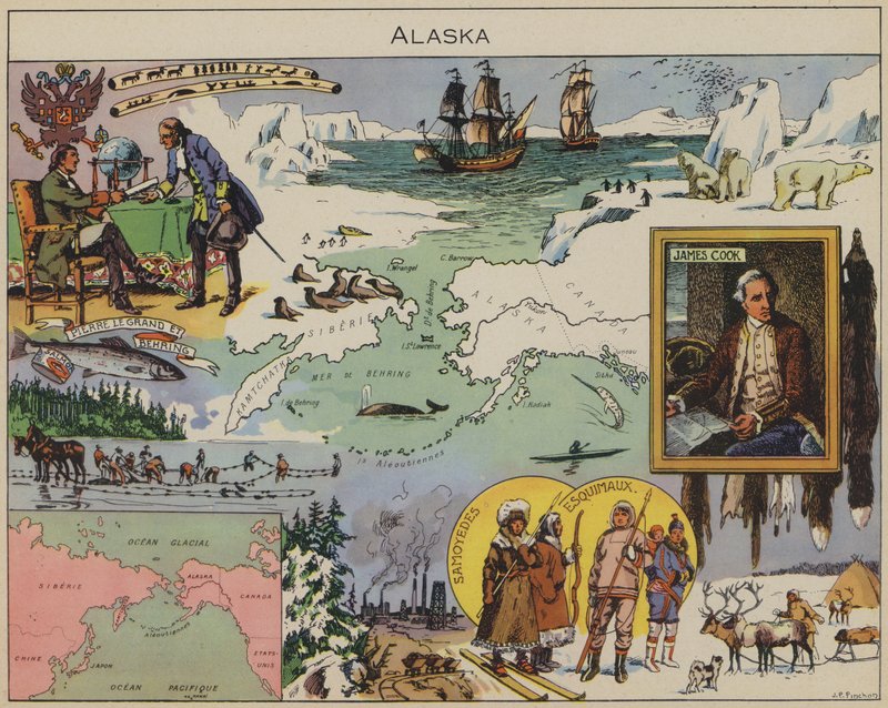 Alaska (farvelitografi) af Joseph Porphyre Pinchon