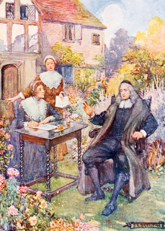 John Milton i sin have af Joseph Ratcliffe Skelton