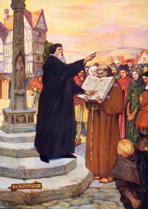 John Wyclif prædiker af Joseph Ratcliffe Skelton