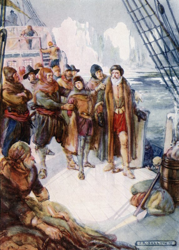 Disse grusomme mænd havde til hensigt at vende Hudson af drift på det iskolde vand af Joseph Ratcliffe Skelton