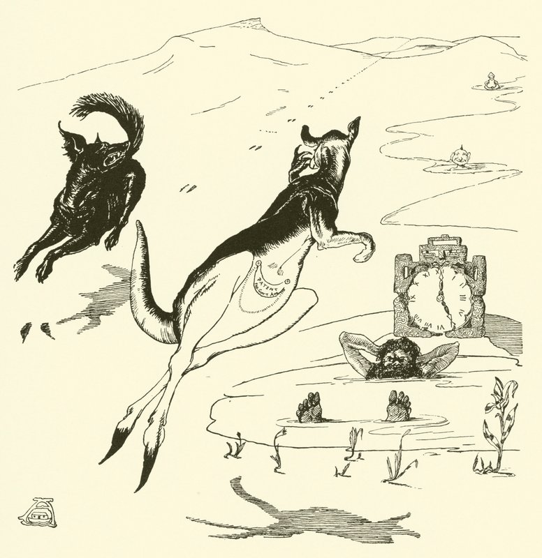Old Man Kangaroo (gravering) af Joseph Rudyard (after) Kipling