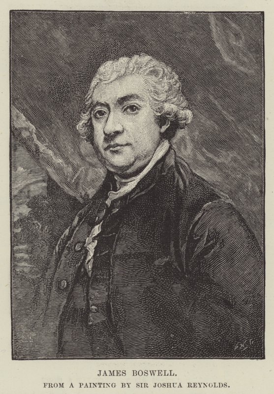 James Boswell gravering af Joshua Reynolds