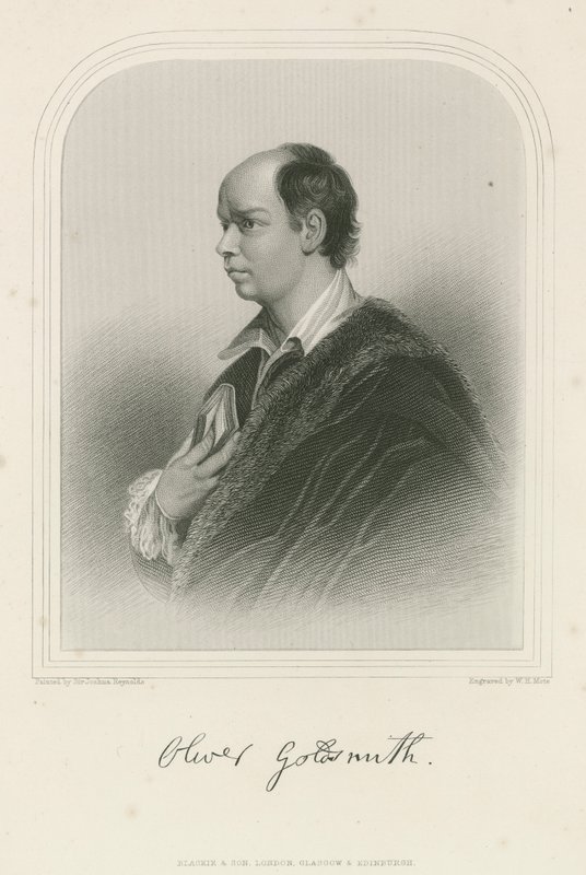 Oliver Goldsmith, anglo-irsk forfatter af Joshua Reynolds