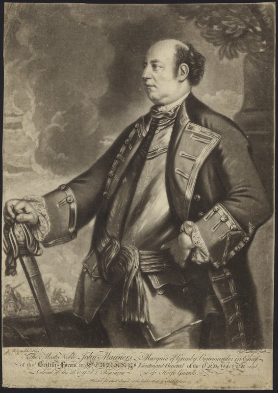 Portræt af generalløjtnant John Manners af Joshua Reynolds