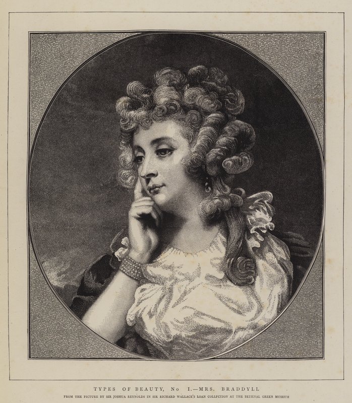 Typer af skønhed, nej jeg, fru Braddyll af Joshua Reynolds