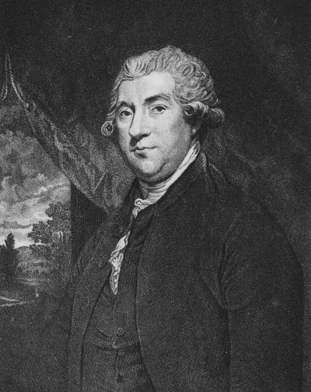 James Boswell, portræt (litho) af Joshua (after) Reynolds