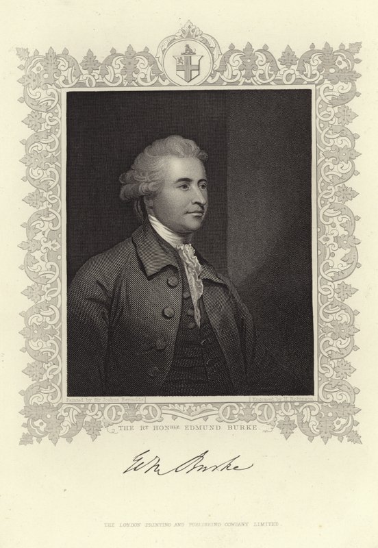 Portræt af Edmund Burke af Joshua Reynolds