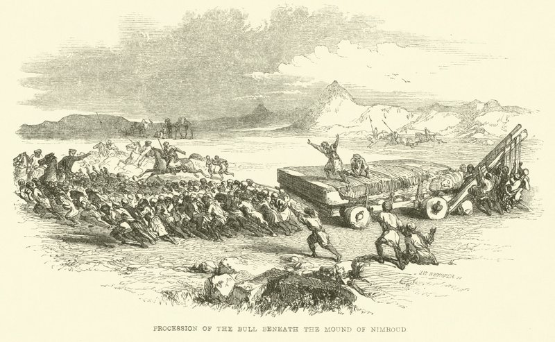 Optog med tyren under Nimrudhøjen af Josiah Wood Whymper