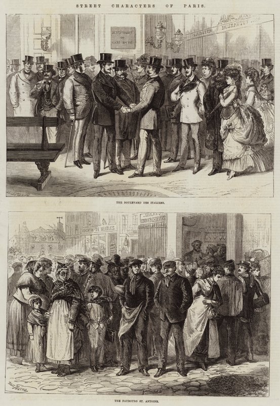 Gadefigurer i Paris af Jules Pelcoq
