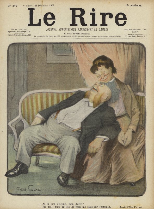 Illustration til Le Rire af Jules Abel Faivre