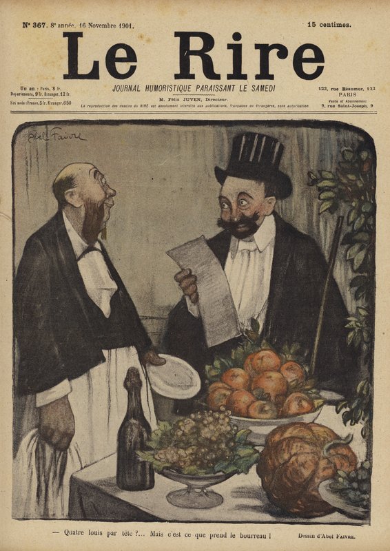 Illustration til Le Rire af Jules Abel Faivre