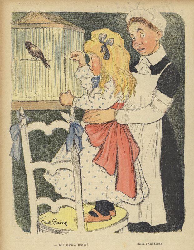 Illustration til Le Rire af Jules Abel Faivre