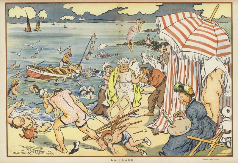Illustration til Le Rire af Jules Abel Faivre