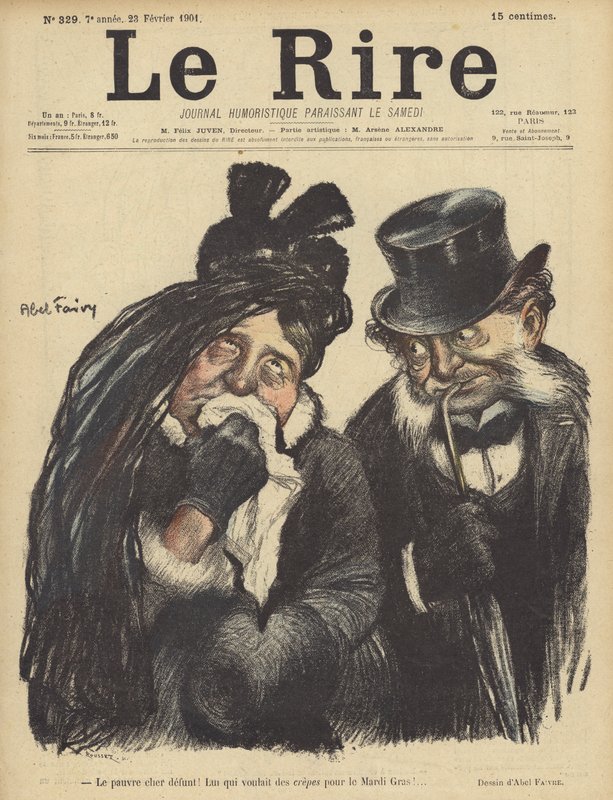 Illustration til Le Rire af Jules Abel Faivre