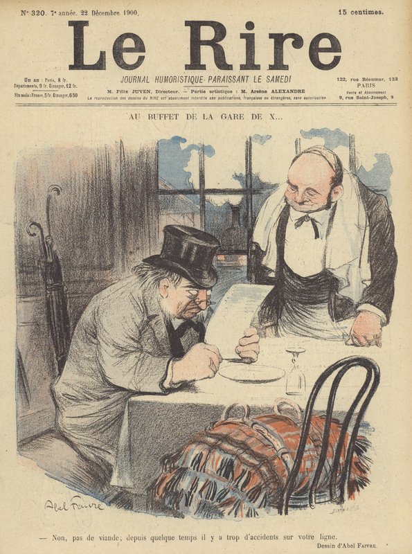 Illustration til Le Rire af Jules Abel Faivre