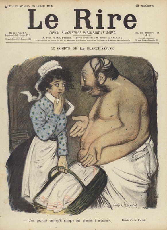 Illustration til Le Rire af Jules Abel Faivre