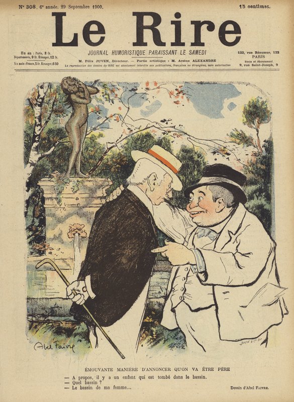 Illustration til Le Rire af Jules Abel Faivre
