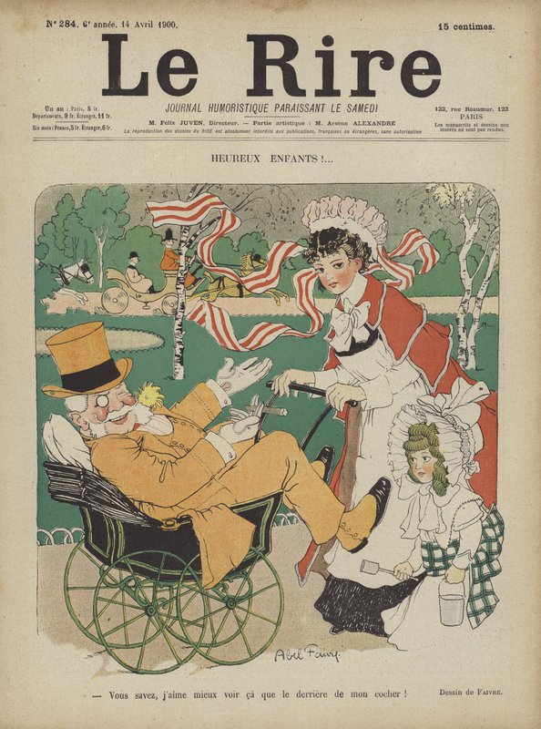 Illustration til Le Rire af Jules Abel Faivre