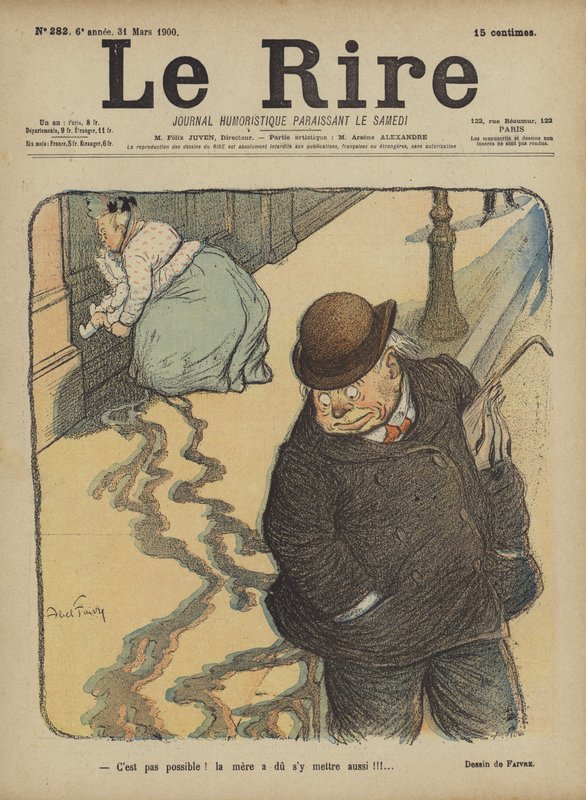 Illustration til Le Rire af Jules Abel Faivre