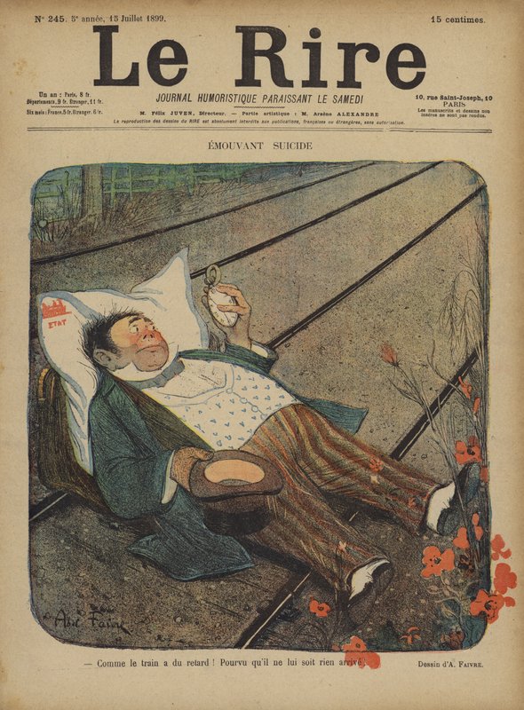 Illustration til Le Rire af Jules Abel Faivre