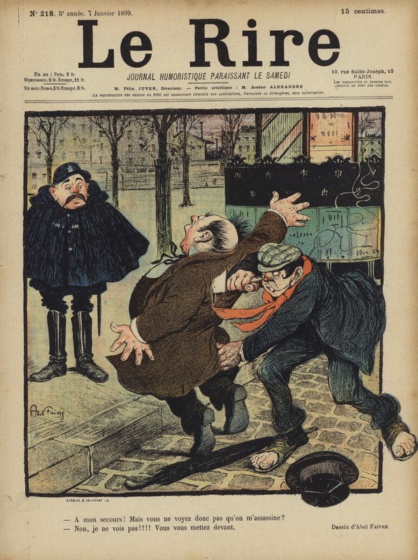 Illustration til Le Rire af Jules Abel Faivre