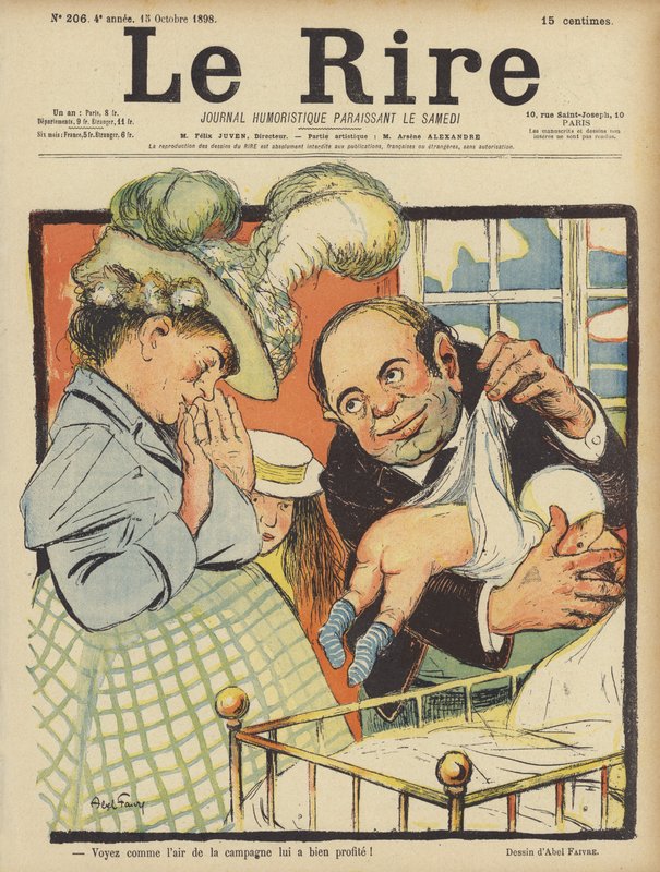 Illustration til Le Rire af Jules Abel Faivre