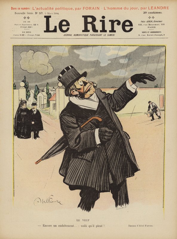 Illustration til Le Rire af Jules Abel Faivre