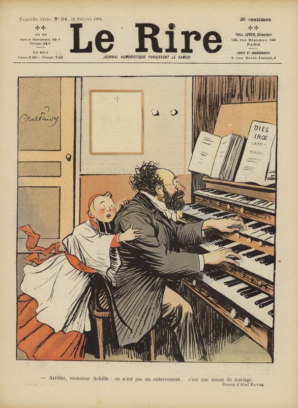 Illustration til Le Rire af Jules Abel Faivre