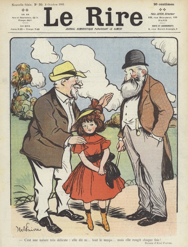 Illustration til Le Rire af Jules Abel Faivre
