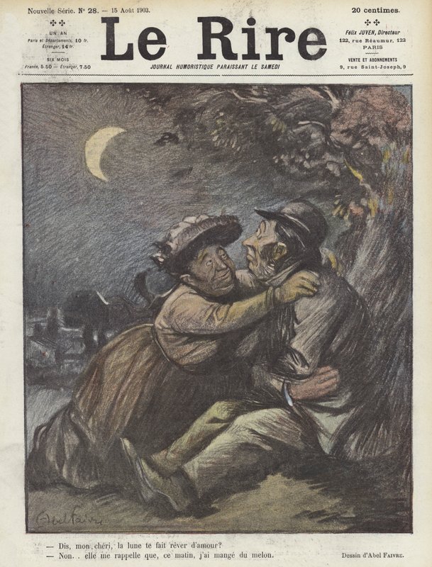 Illustration til Le Rire af Jules Abel Faivre